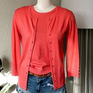 Coral Cardi Set